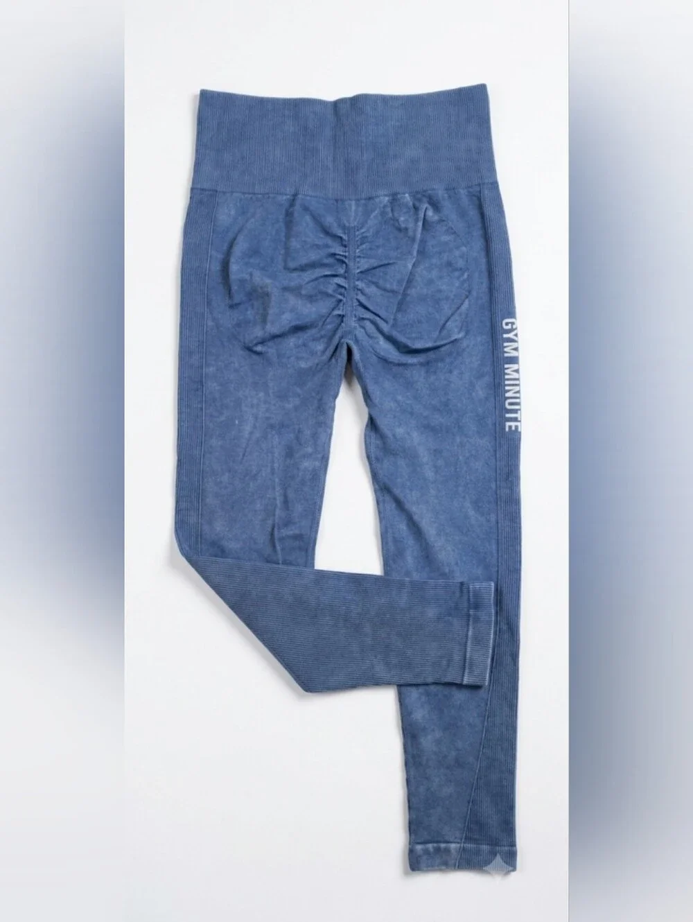 Kids Blue Leggings with High Waist